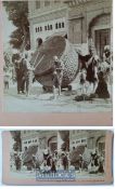 Scarce The Great Drum of the Golden temple Amritsar – Rare late Victorian stereoview by BW Kilburn