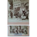 Scarce The Great Drum of the Golden temple Amritsar – Rare late Victorian stereoview by BW Kilburn