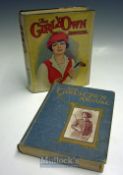 2x ‘The Girl’s Own Annual’ 1912 and 1931 issues featuring lady sporting figures, both bound in cloth