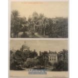 India – Topographical postcards (2) views of the Maharaja Ranjit Singhs tomb or Samadhi Lahore,