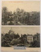 India – Topographical postcards (2) views of the Maharaja Ranjit Singhs tomb or Samadhi Lahore,