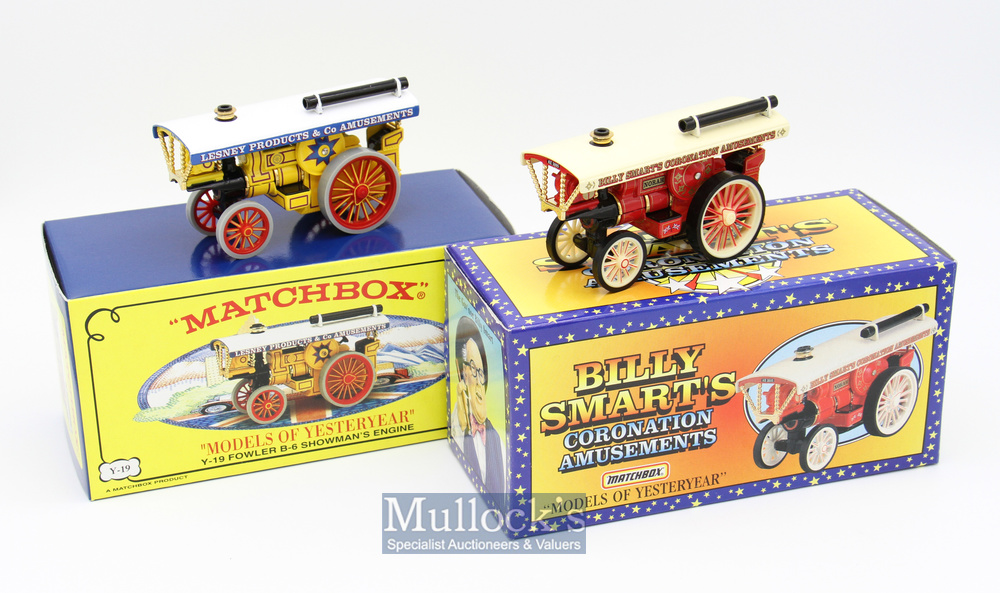 Matchbox Diecast Models of Yesteryear Y19 Fowler Showmans Engine and Y19 Fowler B-6 Showman's Engine