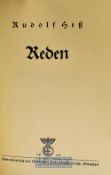 Germany - Rudolf Hess Reden Signed 1938 Book – first edition, with hand written inscription to