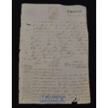 Cuba - 1873 Historical manuscript discussing an English individual namely Tomas Benjamin, in Cuba,