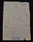 Cuba - 1873 Historical manuscript discussing an English individual namely Tomas Benjamin, in Cuba,