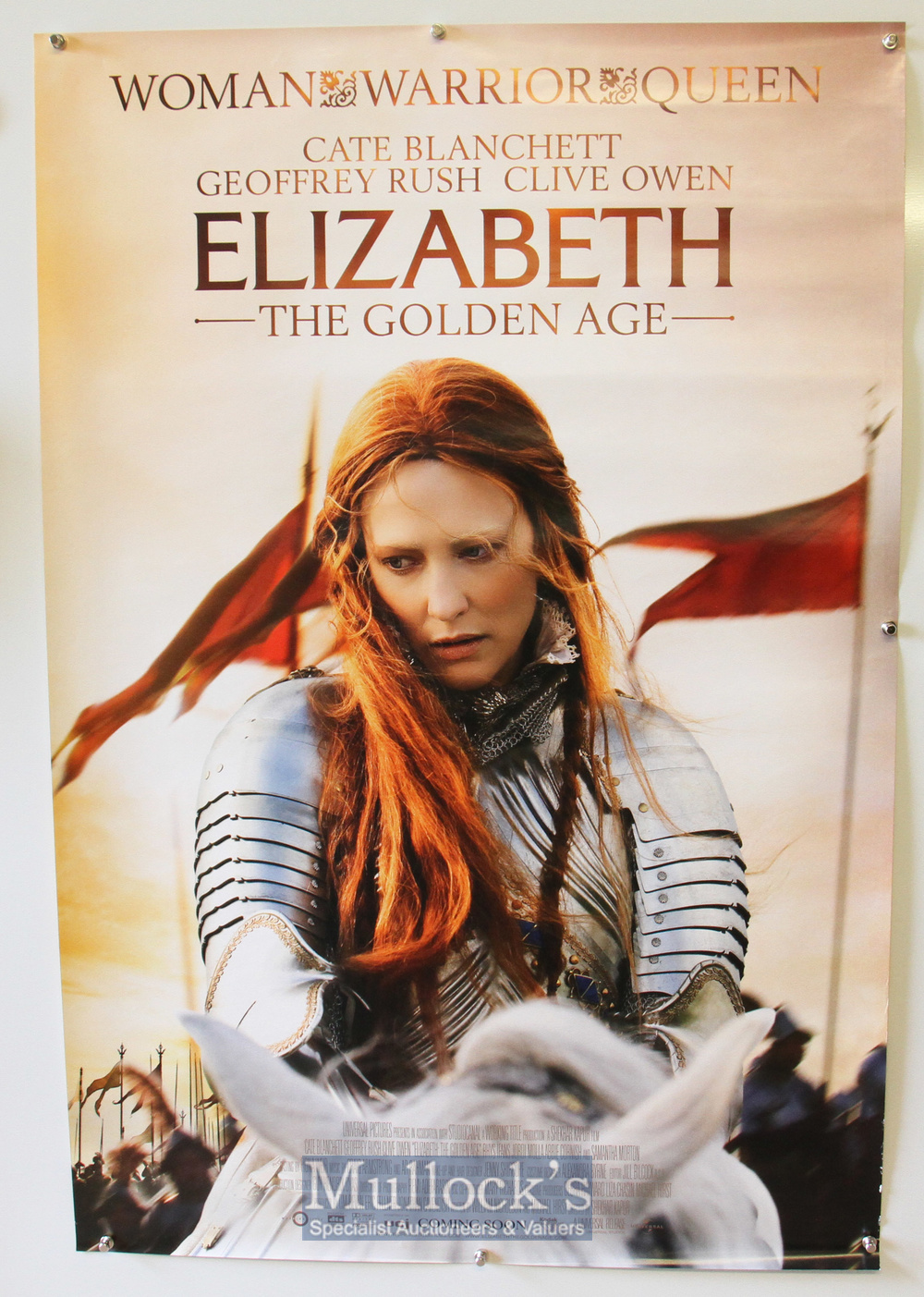 Original Movie/Film Posters Elizabeth The Golden Age includes 2x examples measuring 40x30inch and