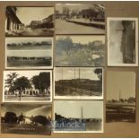 India - Collection of 10x real photo postcards of Rawalpindi. Views include city bazaar, library,
