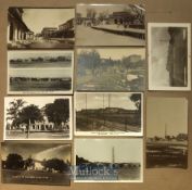 India - Collection of 10x real photo postcards of Rawalpindi. Views include city bazaar, library,
