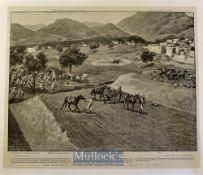 India & Punjab - The Treachery in the Tochi Valley: The First Attack On The Camp original gravure by