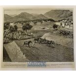 India & Punjab - The Treachery in the Tochi Valley: The First Attack On The Camp original gravure by