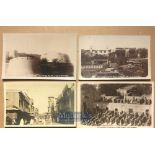 India - Collection of 12x real photo postcards of Peshawar. Views include bazaar, fort, Jalalabad,