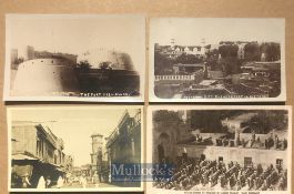 India - Collection of 12x real photo postcards of Peshawar. Views include bazaar, fort, Jalalabad,