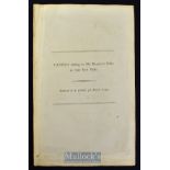 Cold Bath Fields Prison Report on Prisoners & Conditions There, 1799 A detailed 39 page printed