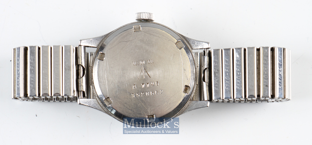 1940s WWII Eterna W.W.W. 'Dirty Dozen' Military Wrist Watch with Arabic numeral hourly markers - Image 3 of 3