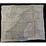 Raf Silk Escape Map - Scandinavia And The Baltic, Circa 1942 Showing Murmansk, Hamburg & Leningrad