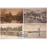 India - Collection of 20x postcards views of Kashmir, India - View include nishat bagh, liddar