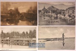 India - Collection of 20x postcards views of Kashmir, India - View include nishat bagh, liddar