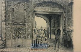 India & Punjab – Fakir at Golden Temple, Amritsar original antique postcard showing a fakir standing