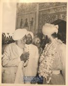 India - Original photo WWII of Naik Nand Singh Victoria cross VC of 11th Sikh regiment - Pasted note