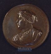 “Handel” Large Centenary Concert At The Crystal Palace. Commemorative Bronze Medallion 1859 These