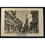 India - 1875 A Street In Bombay engraving from a sketch by our special artist measures 39x26cm