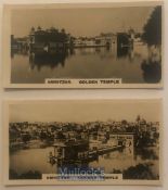 India - Original set of real photo collectible cigarette cards of views of the holiest Sikh shrine