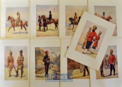 India & Punjab - Nine original colour plates from The Armies of India 1911 painted by Major A.C.