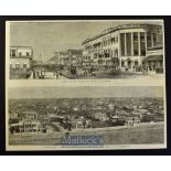 India - Calcutta - Old Court House Street and Panoramic View from the Ochterlony Monument 1875