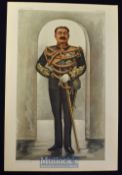 India – Maharaja Nripendra Narayan 1862-1911 'Cuch Behar' Vanity Fair Colour Print 1901 measures