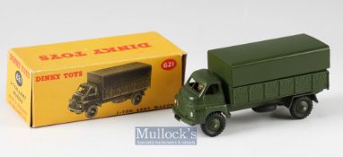 Dinky Toys 621 3-Ton Army Wagon with maker's box, overall good.