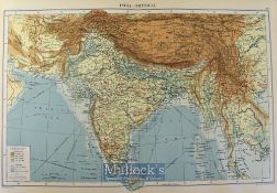Selection of Maps of India to include The Bengal Presidency, North India, South India, plus Asia,