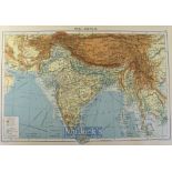 Selection of Maps of India to include The Bengal Presidency, North India, South India, plus Asia,