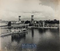 India & Punjab – Golden temple Photograph - an unusually fine large rare vintage photograph of the