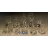 Quantity of Crystal Cut Glassware, purportedly all by Webb Corbett, to include a wide variety of