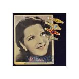 Original 8" x 10" promotional photo of a star "Libertad Lamarque" printed on card stock for "La