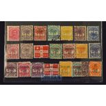 Samoa - Early interesting collection of 22 different postage stamps Circa 1880s – 1890s including