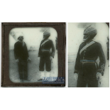 India & Punjab – Sikh Officer Hampton Court Palace antique glass slide negative of a Sikh Officer At