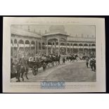 India - The Imperial Durbar: the proclamation on New Year's Day 1903 print measures 28x28cm