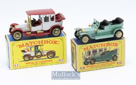 Matchbox Diecast Lesney Models of Yesteryear Y7 1912 Rolls Royce plus Y15 Rolls Royce Silver Ghost