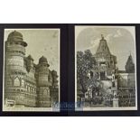 India - Two engravings Temple of Juggonath Rai, Oodeypore Meywar 1868 and Side View of the Palace of