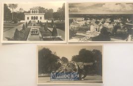 India – Topographical postcards (3) views of the Lahore, Punjab. Including Ranjit Singhs Hazuri