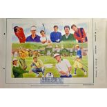 Golf Foundation 'Images Of Golf' Poster measures 70x100cm approx (3)