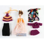 Pallitoy Pippa Doll Penny in Bridesmaid dress with 5 other clothes accessories. (6)