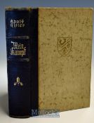 WWII 1938 Mein Kampf Book marriage edition^ with front dedication page removed^ 1938^ frontis