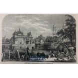 India & Punjab – Golden Temple of Amritsar original engraving from The ILN titled ‘A Sikh Temple