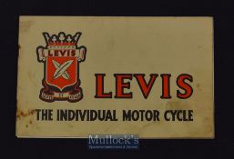 Levis “The Individual Motor Cycle” 1939 Trade Catalogue A fine 8 page Sales Catalogue,