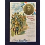 Boer War ‘Unity Makes Strength’ Postcard displays Paul Kruger to top left, a colour postcard, with