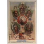 India - Original postcard litho of Indian maharajas. c1900s