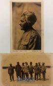 India & Punjab – Sikh Soldiers in German Camp two original antique WWI postcards showing Sikh troops