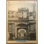 India - Original print of views of the Golden Temple holiest shrine of the Sikhs, Amritsar Punjab.